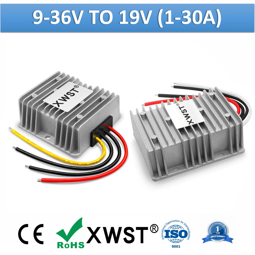 

Повышающий понижающий преобразователь постоянного тока XWST 9-36 В, 12 В, 24 В до 19 В постоянного тока, регулятор напряжения от 1 А до 30 А, выход 19 В, источник питания