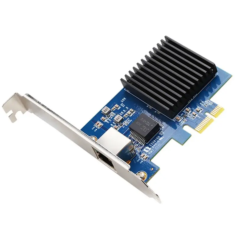 

New!10Gb Pcie NIC Network Card Single RJ45 Port RTL8127 Chip PCI- Express X1 Vision Acquisition Card For Win11/Win 10