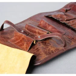 Leather Smoking Tobacco Pipe Pouch Bag Organize Case Cigarette Holder Smoking Paper Holder Case Wallet Bag Pipe Case