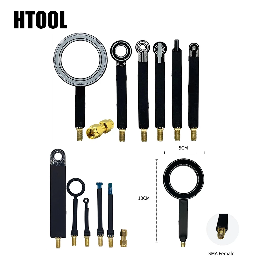 

HTOOL HT03/8/8-1 Near Field Probe Set 9KHz-7GHz EMC EMI SMA Female Antenna RE CE Test Locate Interference Source SA6 GS-320