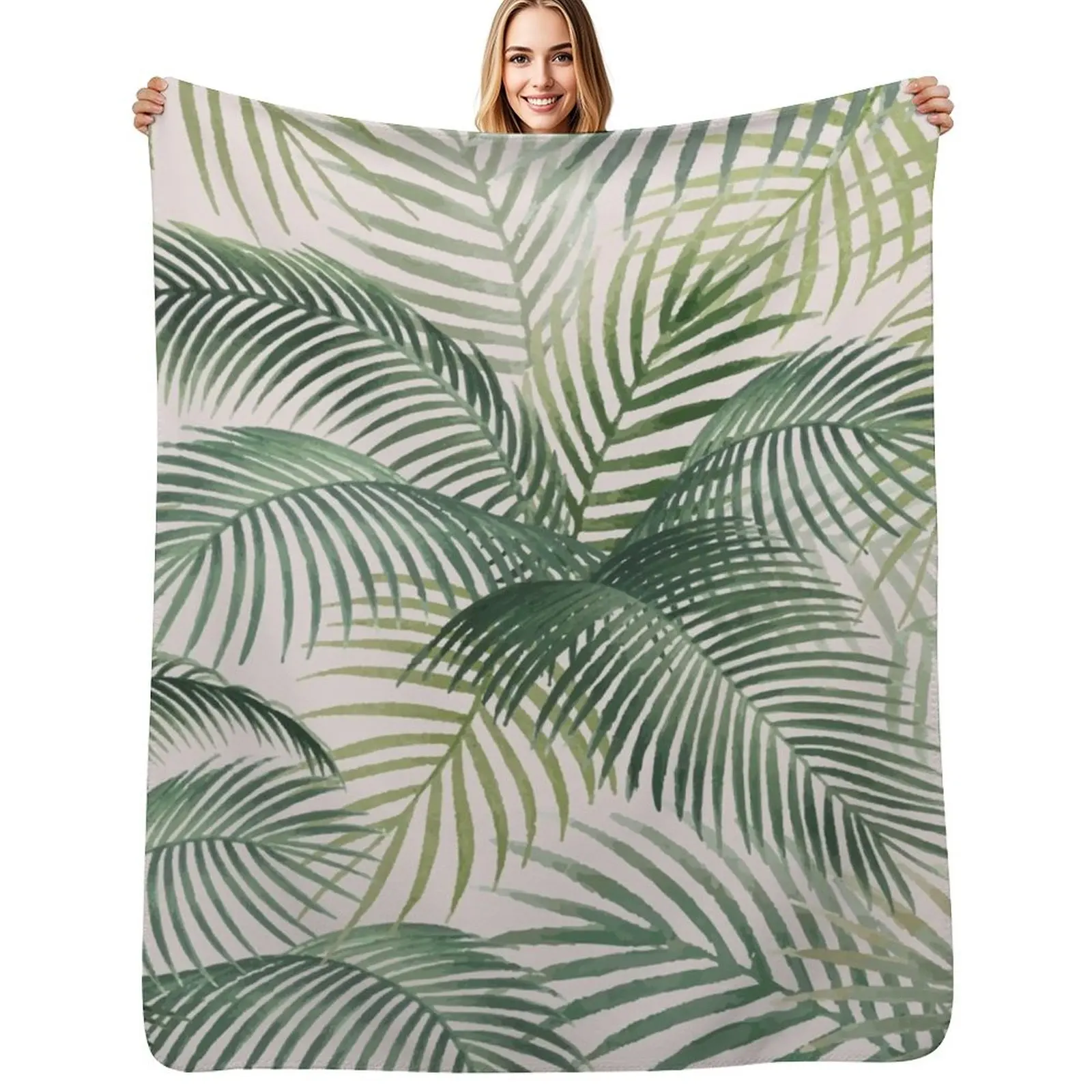 

Fern Throw Blanket Modern Design Soft Blanket for Home Decor