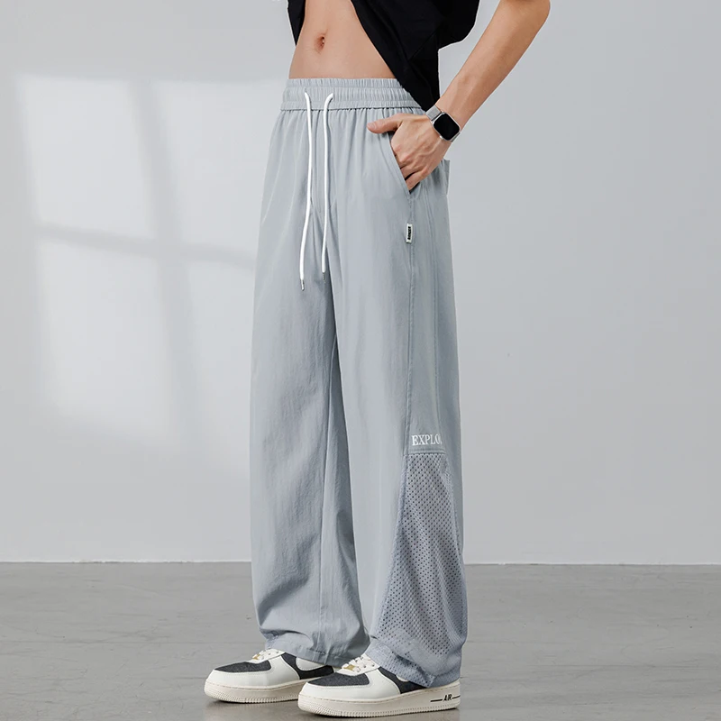 

Casual Sweapants Male Men's Fashion Quick-dry Pants Summer Outdoor Trousers Streetwear Sportswear Men Street Style Men Clothing