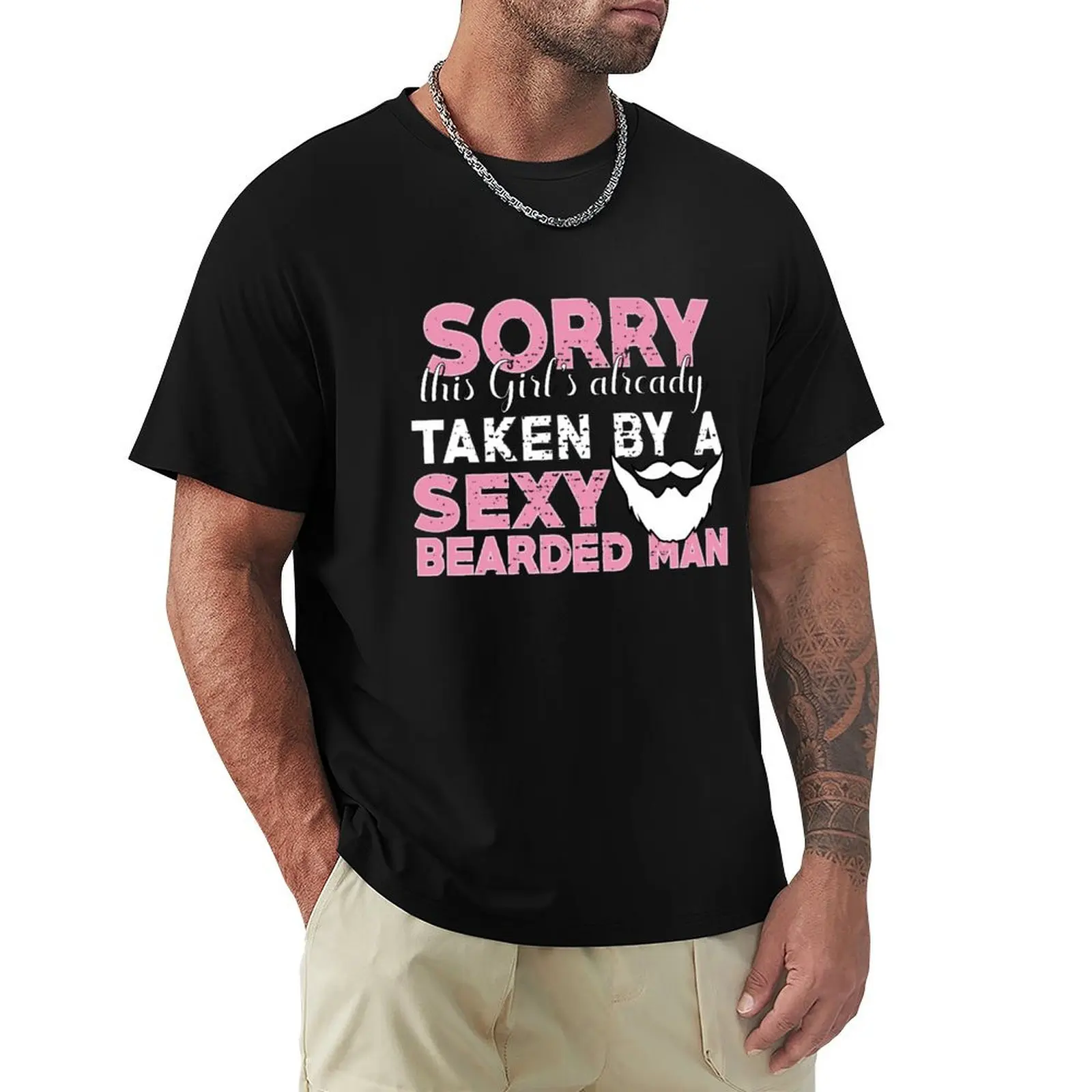 

Sorry This Girl Is Taken By A Sexy Bearded Man T-Shirt Sun Block Outdoor T-Shirt