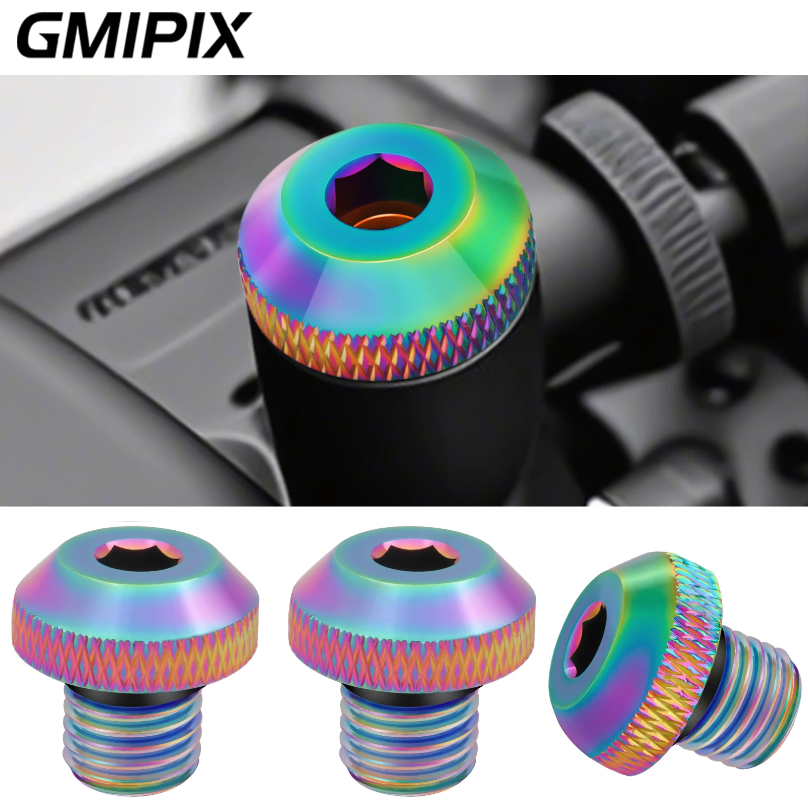 

GMIPIX 3 Pcs Motorcycle Mirrors Hole Plug M10x1.25 for Most Motorcycle Rear View Mirror Screws Hole for Z800 Z900 CRF250 MT09