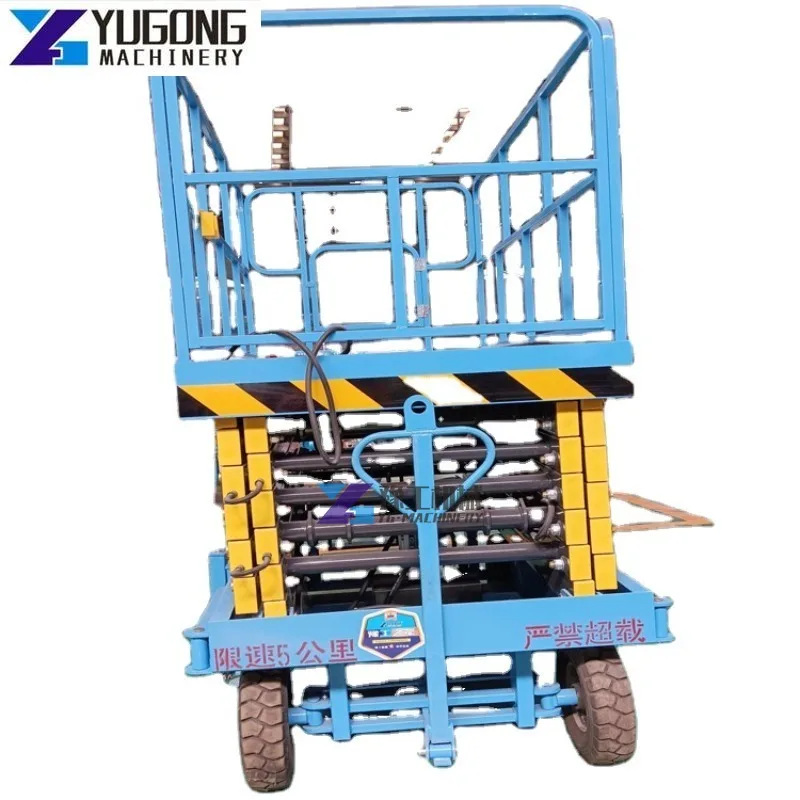 4-6-8-10-12M Crawler Scissor Lift Mobile Lift Work Platform Hydraulic Electric Aerial Work Platform Track Scissor Lift