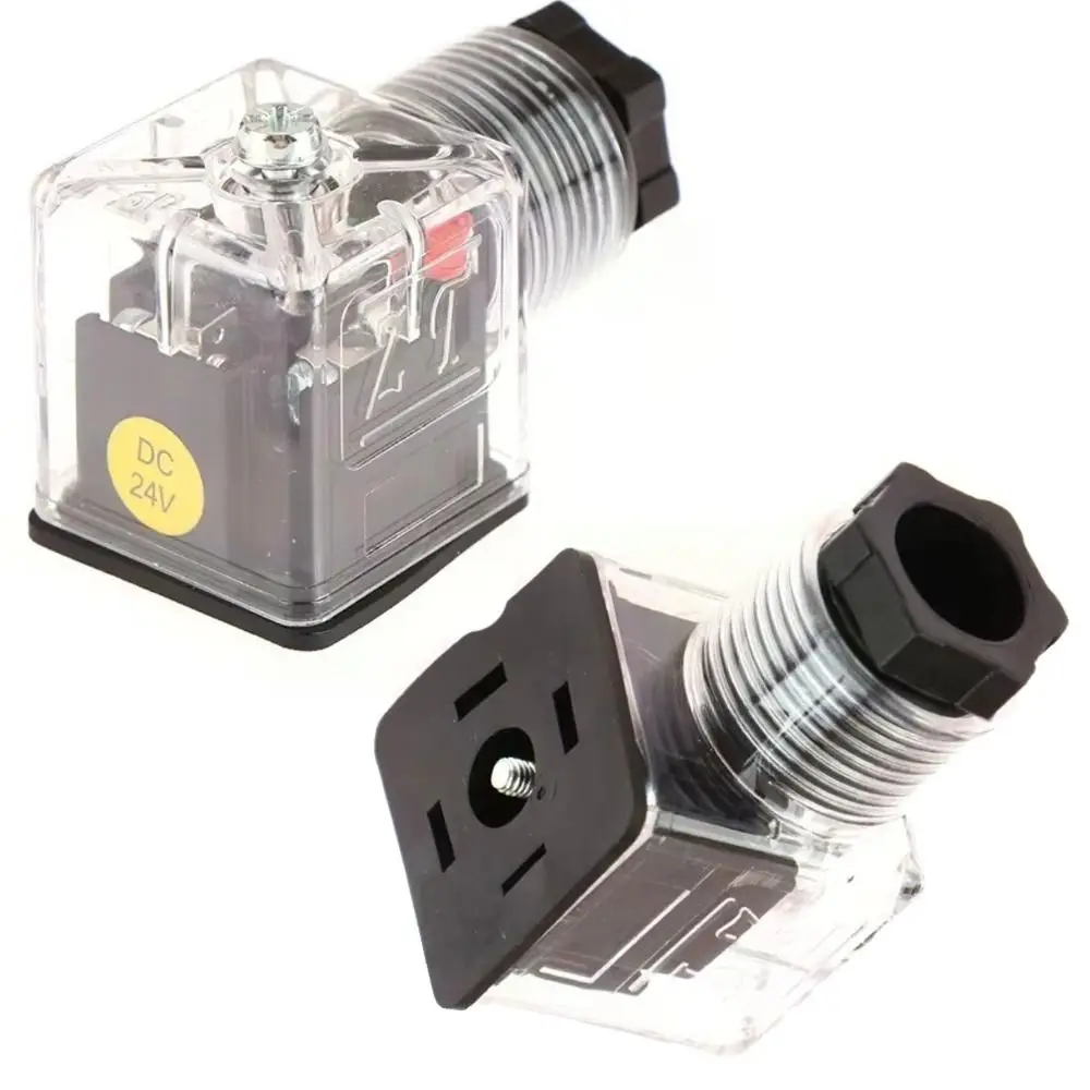 DC24V Solenoid Coil Plug With Lamp