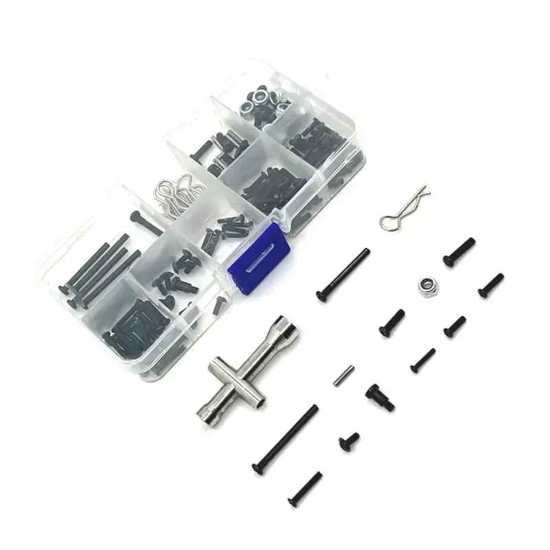 RC Auto SCY 16101 16102/pro 16103 16104 16106 16201 JJRC Q130A Q130B Q141 Viti In Metallo Kit di Fissaggio Strumenti di Riparazione 1/16 Pezzi di Ricambio