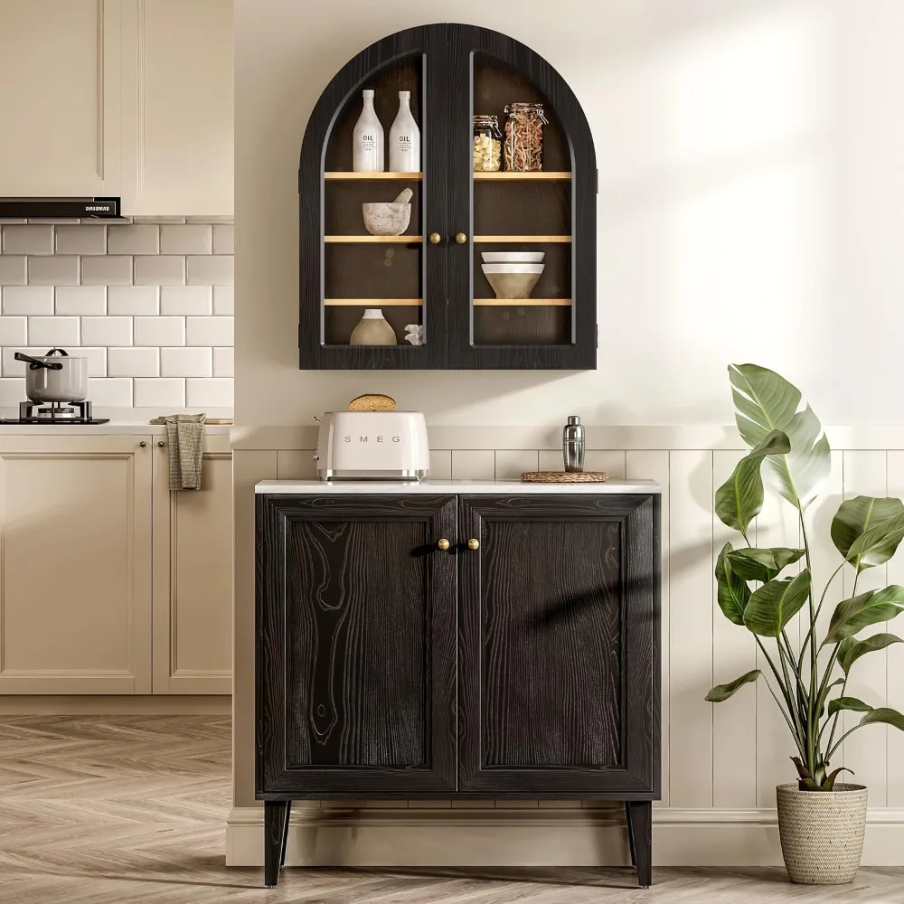 خزانة طبية معاصرة مثبتة على الحائط مع باب أكريليك للحمامات الكبيرة