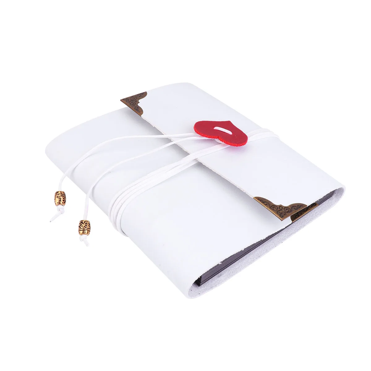

1Pc Vintage PU Photo Album Book Picture Album Birthday Anniversary Wedding Christmas Graduation Gift Size S(White)