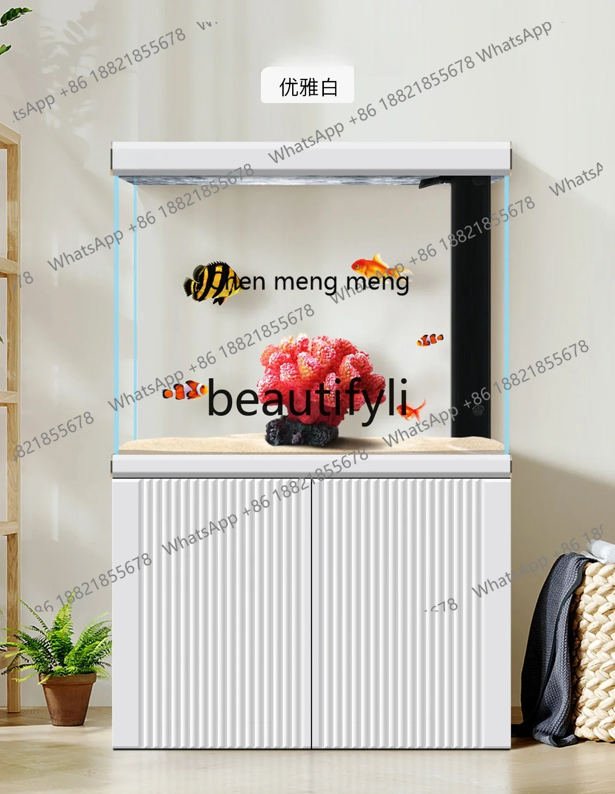 c6601 غرفة المعيشة حوض السمك التقسيم المنزلية مدخل صغير شاشة بيضاء للغاية أسفل مرشح الطابق 2024 نموذج جديد #2