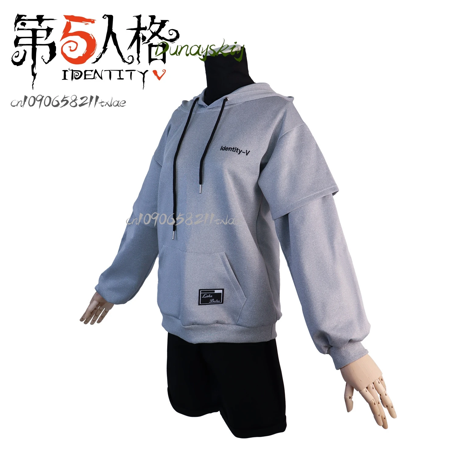 Игра Identity V Luca Balsa Prisoner Косплей Костюм Киберспорт Толстовка Повседневная Униформа Luca Balsa Парик Хэллоуин Вечеринка Индивидуальные