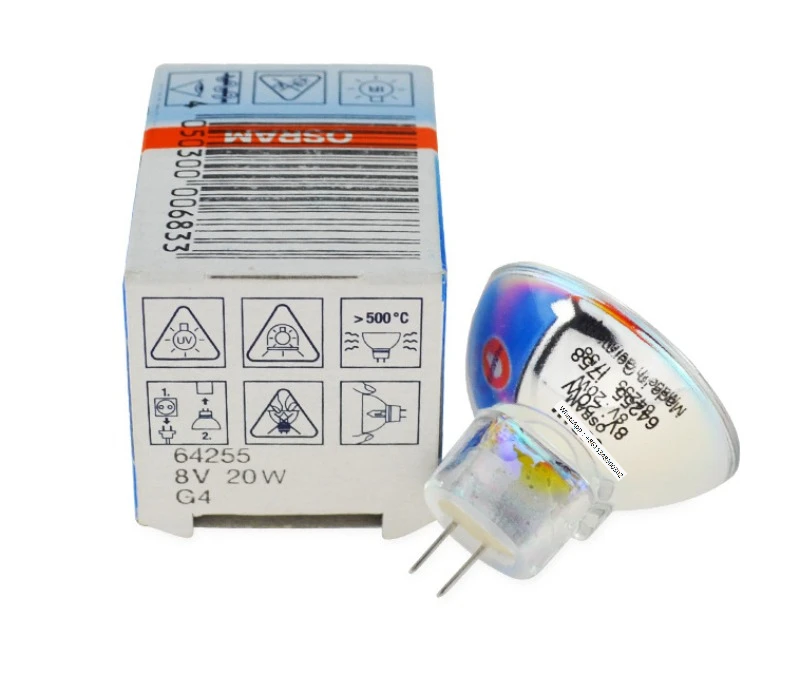 Imagem -02 - Copo de Halogênio para Microscópio 6257 8v20w Ampola de Halogênio Unidade Assistida Biológica 8v 20w Lâmpada g4