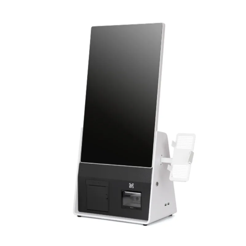2026 High-Efficiency 21.5-inch Single Screen Built-in Printer POS Self-Service Checkout Cash Register System
