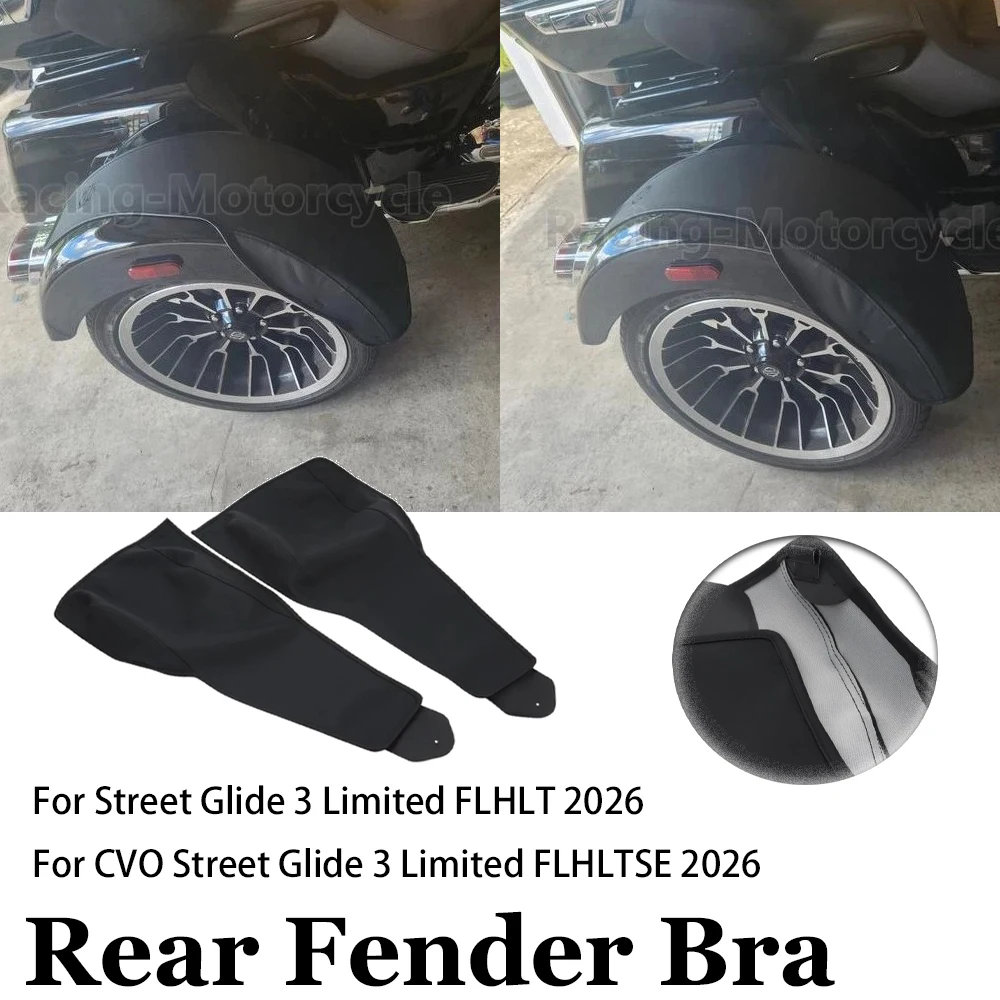 New Motorcycle Accessories For Harley CVO Street Glide 3 Limited FLHLTSE 2026 Black Rear Trike Rear Fender Bra Cover