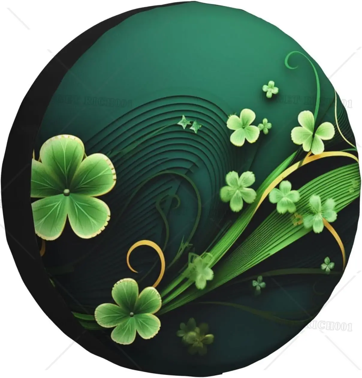 

Happy St Patrick's Day Spare Tire Cover 17 Inch Waterproof Dust-Proof Wheel Protector Wheel Tire Cover Fit for Trailer Rv SUV