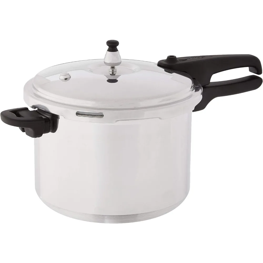 Mirro 92180A Polished Aluminum 10-PSI Pressure Cooker Cookware, 8-Quart, Silver