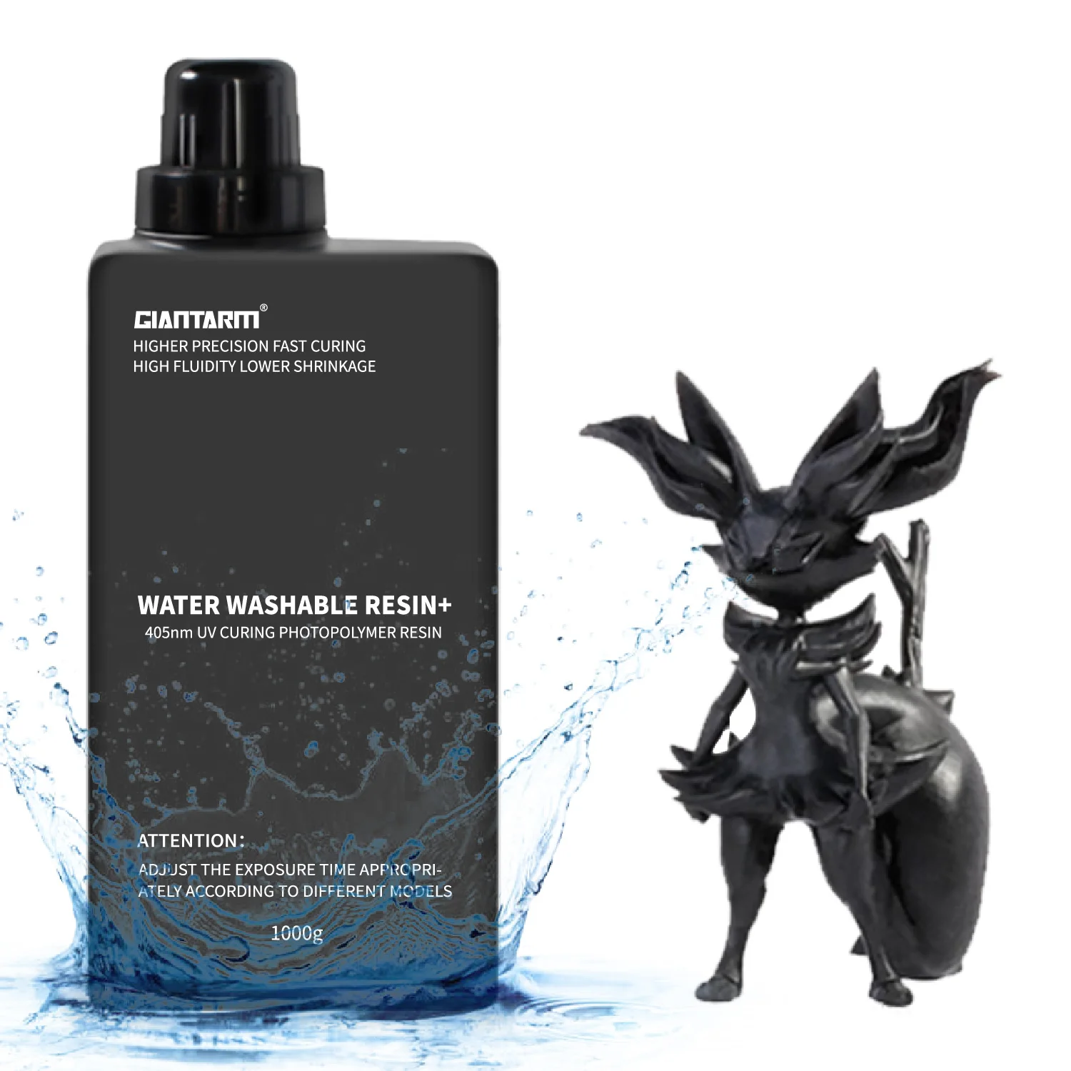 

Geeetech/Giantarm Water Washable 3D Printing Resin 405 Low Odor High Precision Fast Curing for LCD 3D Printer Photopolymer