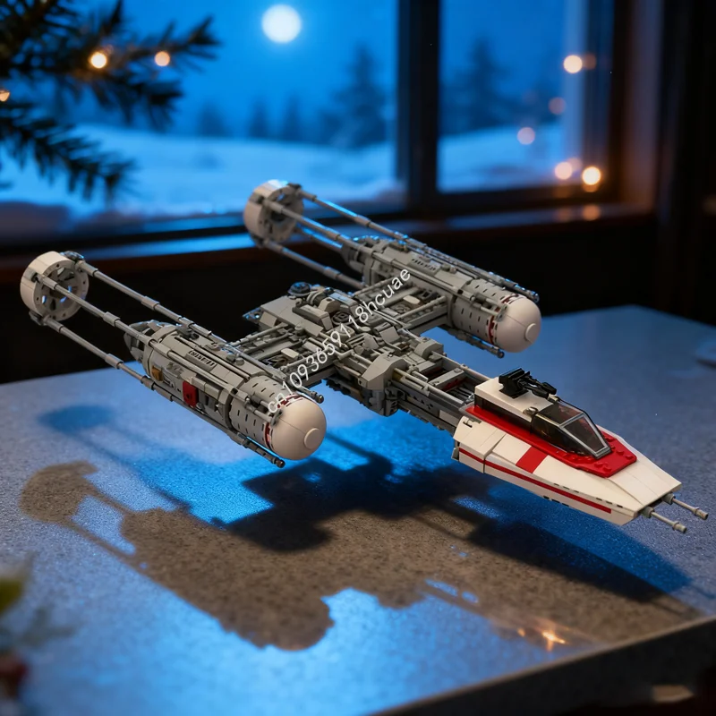 1802 قطعة MOC UCS المقاومة Y الجناح ستارفايتر نموذج اللبنات لعبة الهندسة المعمارية لتقوم بها بنفسك الطوب الإبداعي هدايا عيد الميلاد للأطفال #1