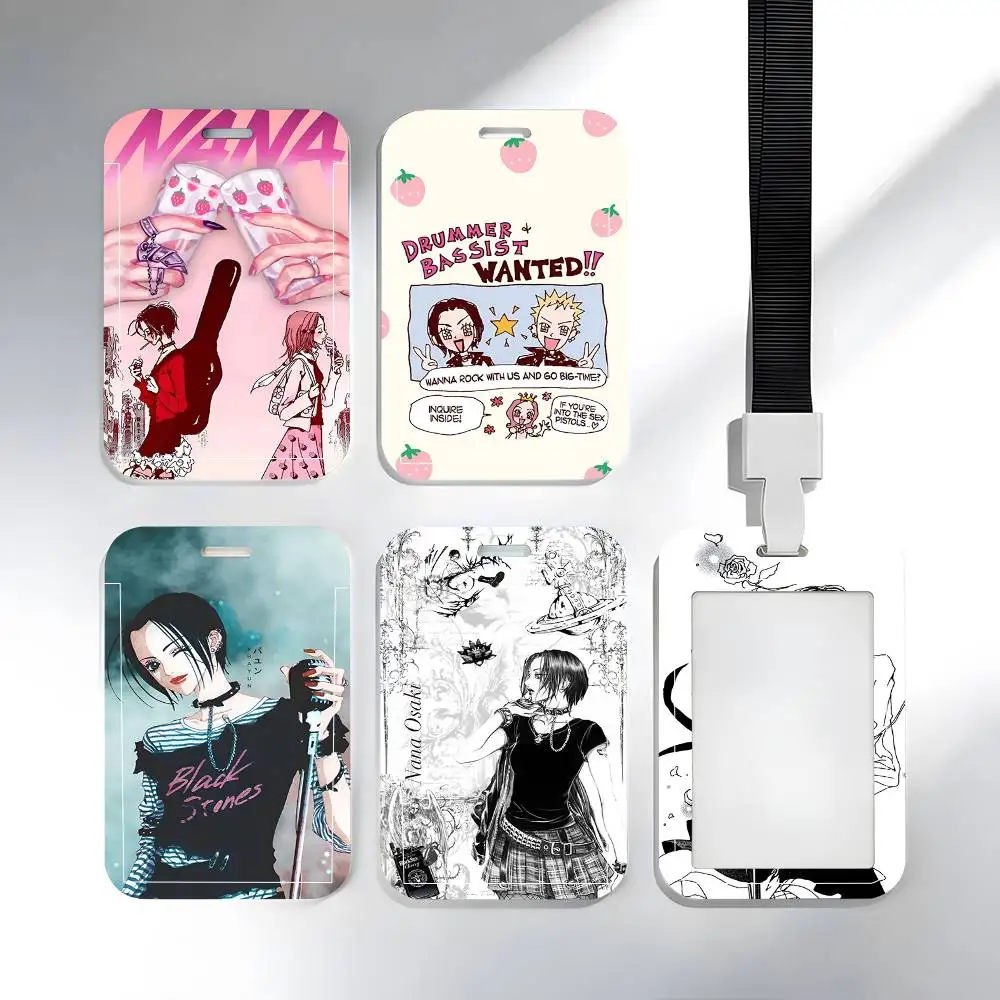 Anime N-NANA Lanyard Card Holders Student ID Card Holders Neckband Card Holders Access Control Accessories Gifts