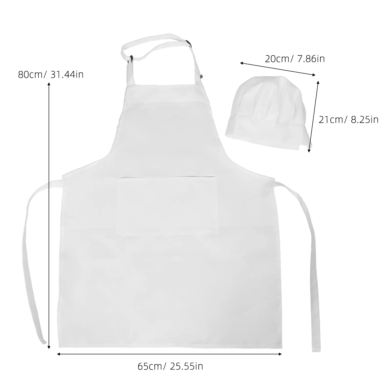 1 セット調節可能なよだれかけシェフエプロン白ポリエステルプロのキッチン調理服耐油性男性用