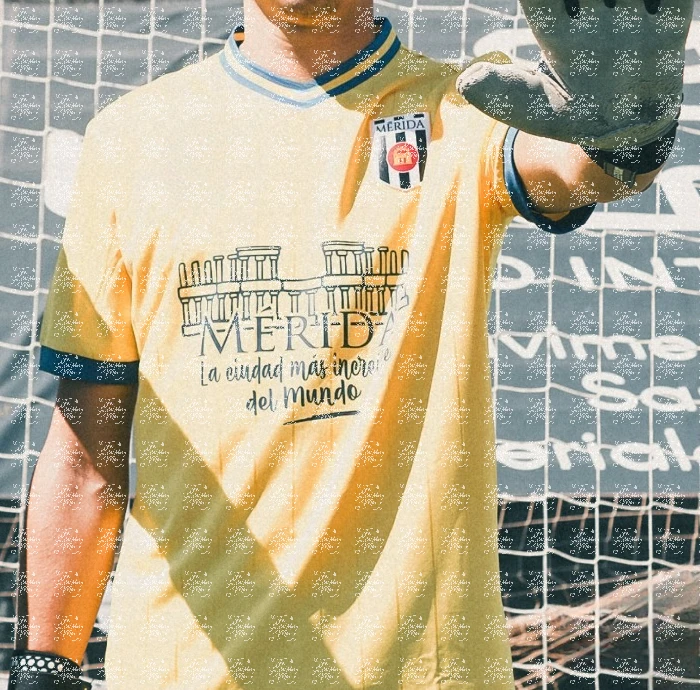 AD MERida 2025/2026 ملابس رياضية، زي كرة القدم، طباعة رقمية ثلاثية الأبعاد سريعة الجفاف للرجال والنساء، الوالدين والطفل