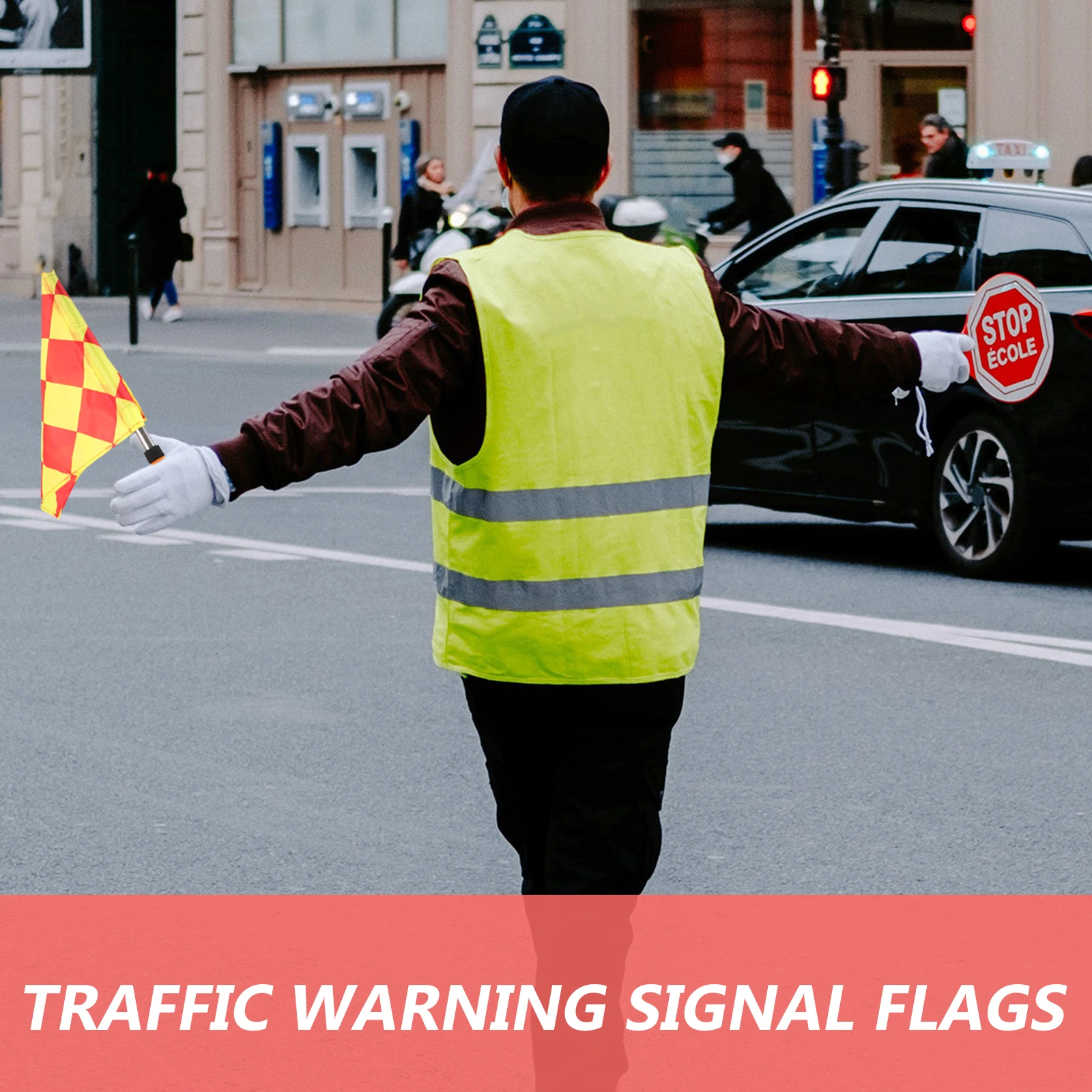 

2 Pcs Flag Football Signal Soccer Referee Flags for Referees Volleyball Accessories