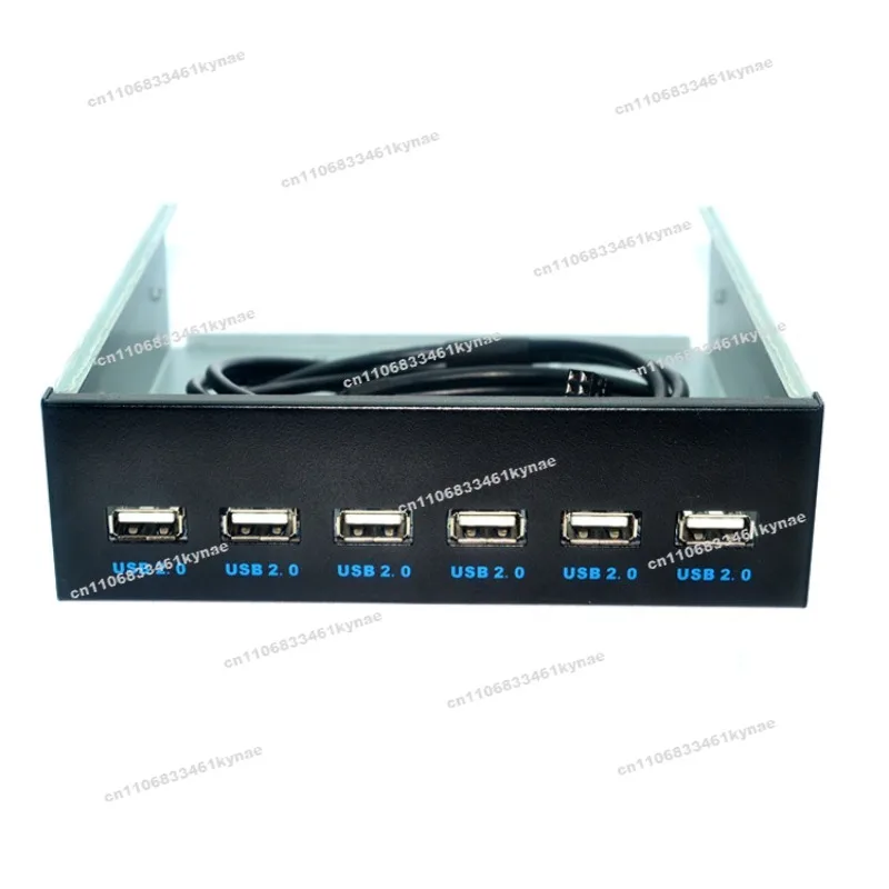 Suitable ForUSB2.0 Optical Drive Position Front Panel 5.25 Inch 7 Port HUB 9PIN To 6 Port USB2.0