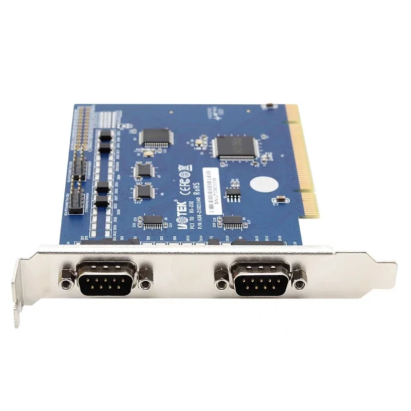 

Yutai UT-7704 PCI до 4-портовой карты RS232 с несколькими последовательными портами DB9 Pin COM Настольный компьютер 232 Карта расширения последовательного порта
