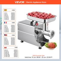 SucceBuy 250Kg/H Electric Meat Mincer Grinder 1100W Commercial Kitchen Chopper FoodProcessor SausageMaker Machine Home Appliance