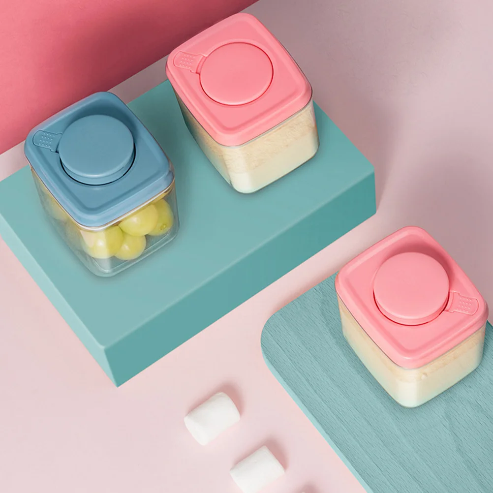 

320Ml Snack Jar Transparent Airtight Container For Food Storage Candy Tea Coffee Beans Dried Fruit Plastic Sealed Canister