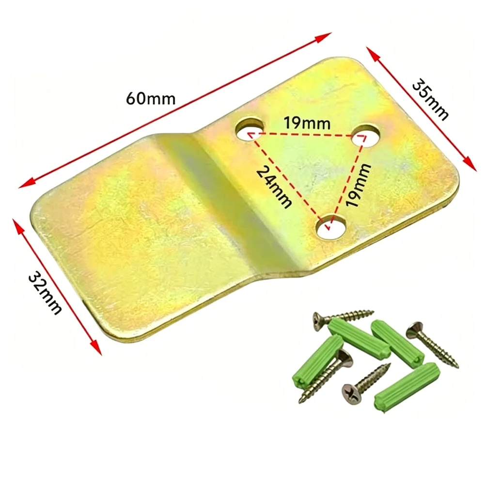 Wall Mounted Fan Bracket 1 Piece Galvanized Colorful Steel Fan Hanging Tab with Pre Drilled Holes for Easy Fit