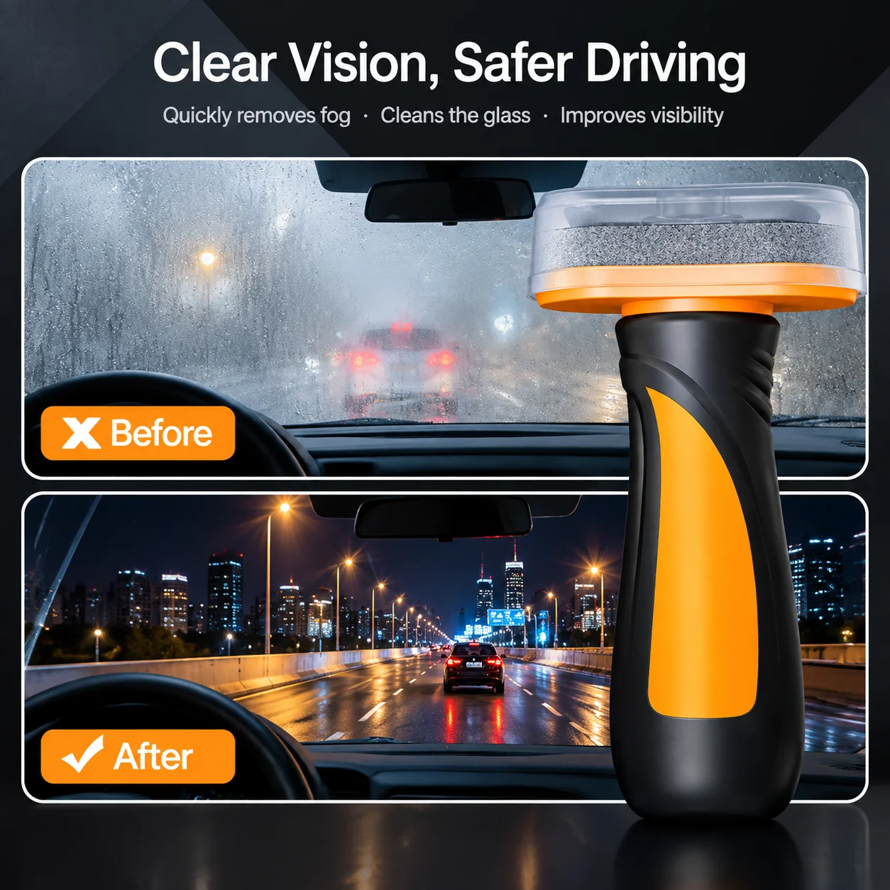 Car Glass Anti Fog Coating Long Lasting Windshield Defogger Clear Vision Car Care Anti-fogging Agent Defogging Mirror Clean