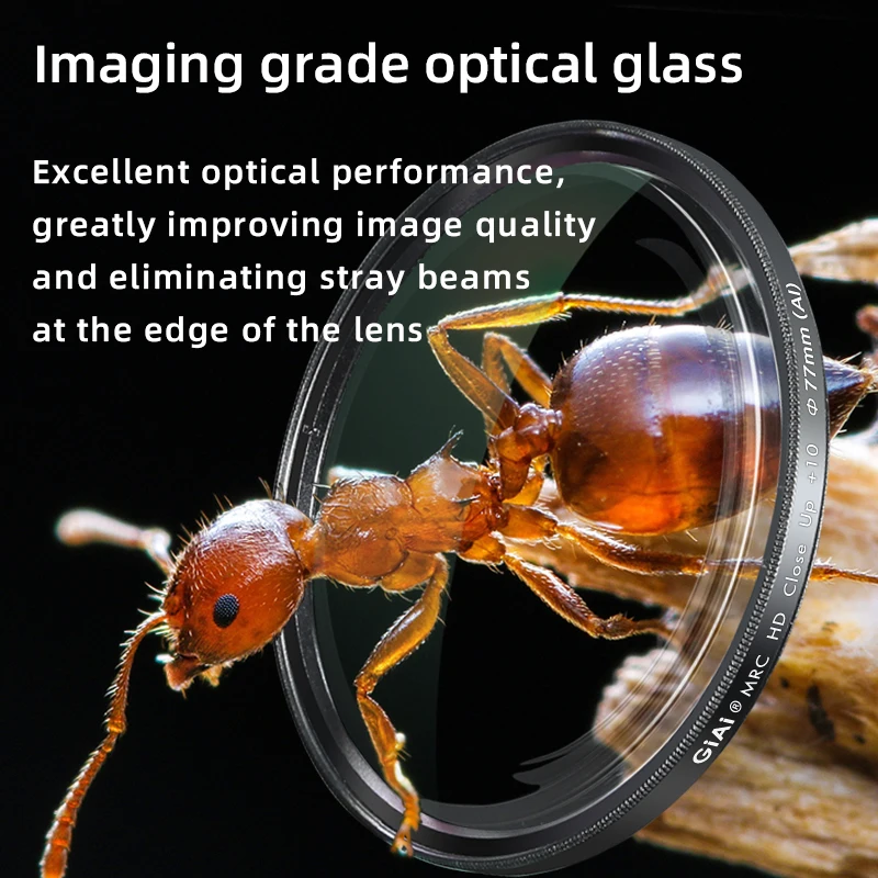 Filtro de lente de primer plano GiAi Pro MRC Macro + 10 37mm-86mm 58mm 67mm 77mm 82mm con revestimiento Nano para lente de cámara Canon Sony Nikon