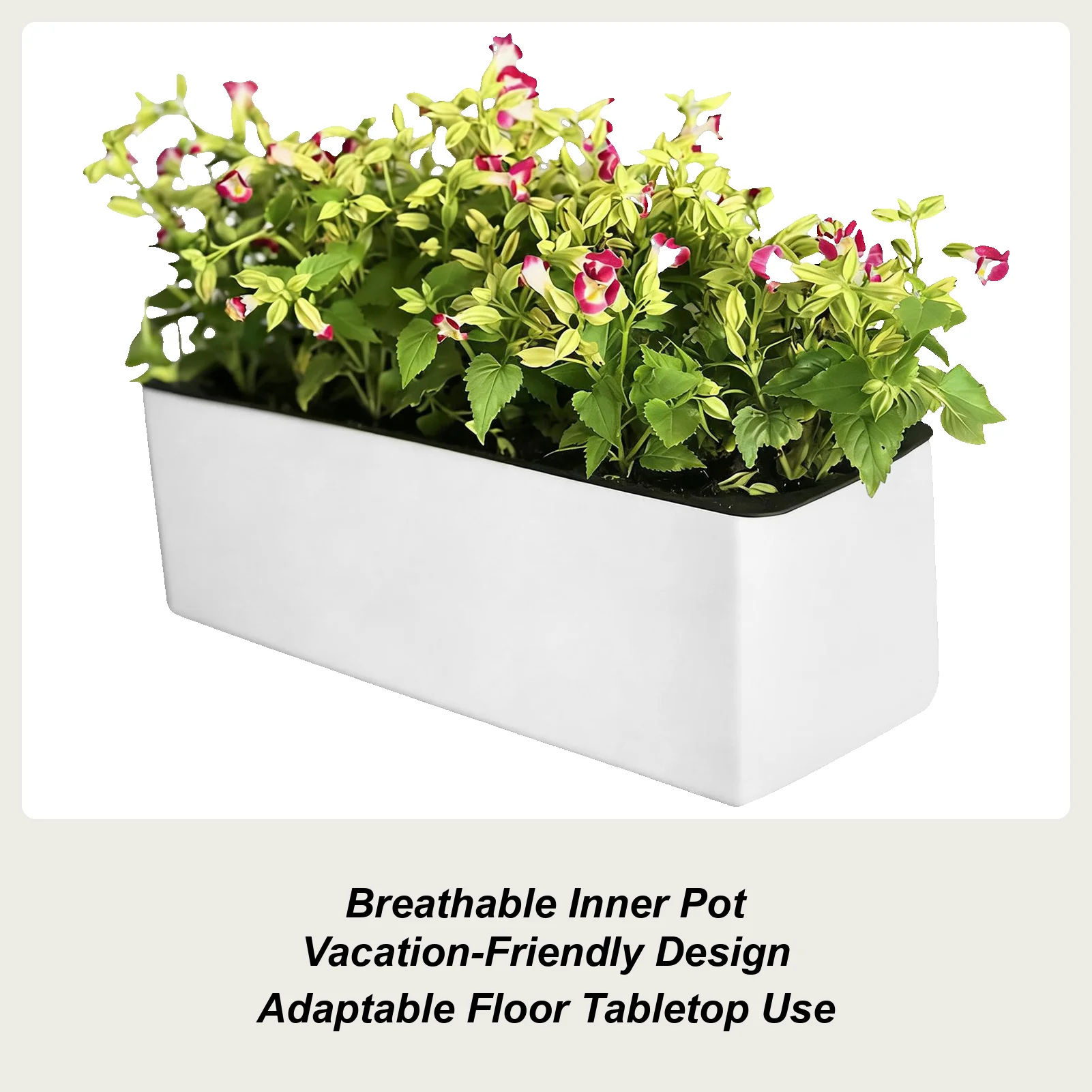 

Декоративный гидропонный цветочный горшок с автополивом для дома, гостиной, улицы, балкона, патио, подоконника