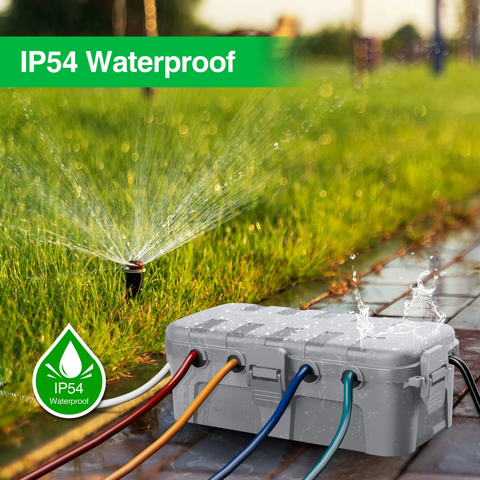 غطاء سلك تمديد مقاوم للماء IP5 - مراجعة Outdoor Power With Timer وسعره