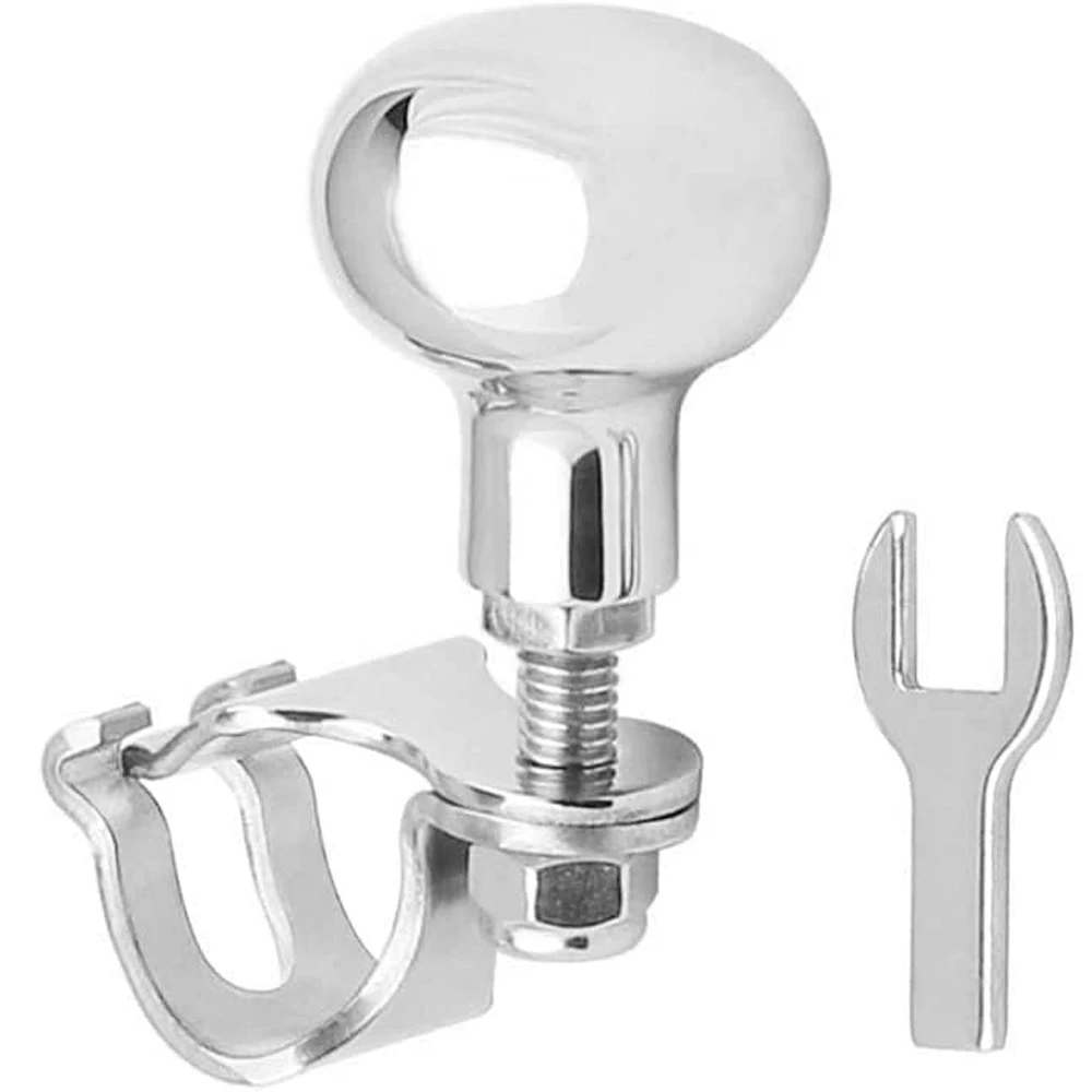 

Ручка-кноб для рулевого колеса из нержавеющей стали для лодок, морской спортивный маневренный руль, поворотный руль-спиннер, вращающийся руль-кноб