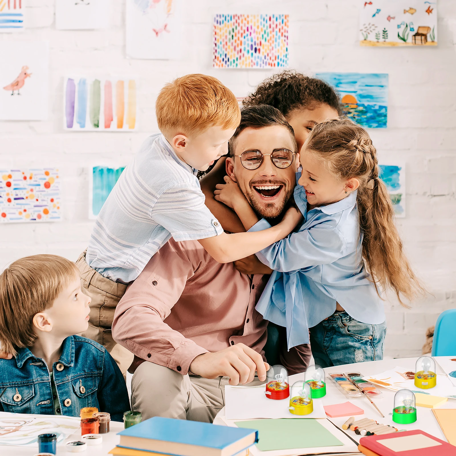 

20pcs Finger Basketball Game Indoor Educational Table Game For Kids Creative Play Plastic Birthday Gift Children'S