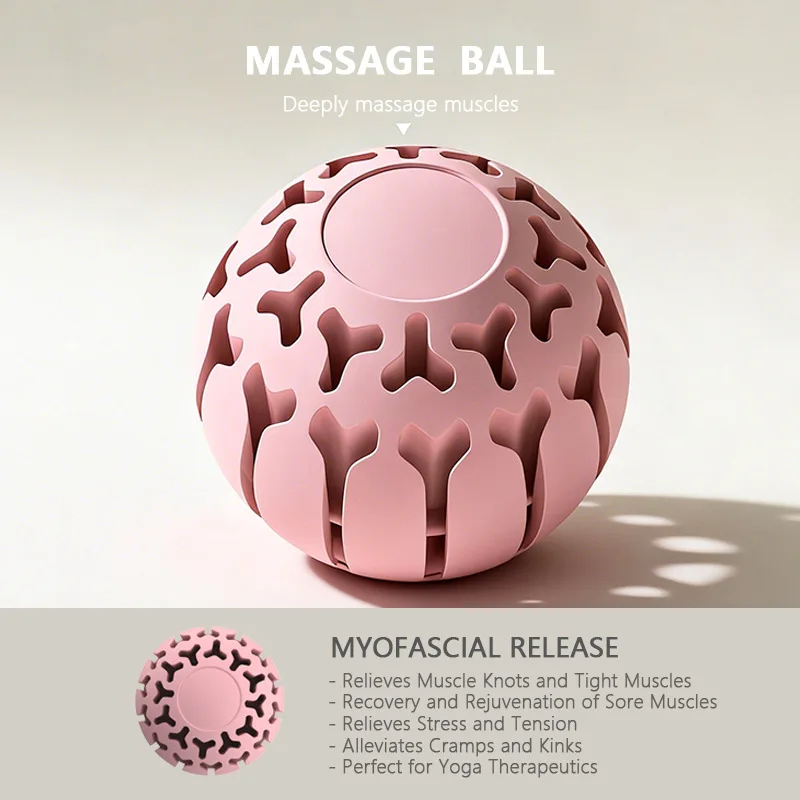 1pcporous  Massage Ball 5.5cm Training Muscle Pain Stress Massager Relaxation Acupoint Massager Yoga Balls Gym Fitness Accessory
