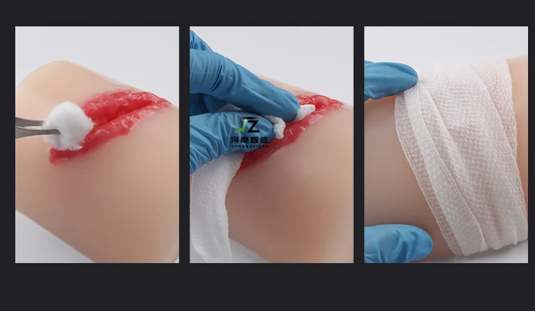 Deep dressing bullet laceration drill field first aid props emergency rescue packing hemostasis model