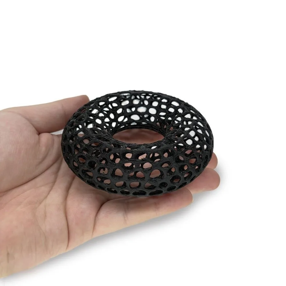3D Printed Fish Shrimp Hiding Cave Wide-View Porous Structure Aquarium Fish Shelter Plant Anchoring Moss Ball Holder