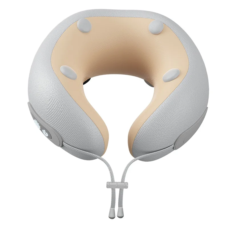 U-shaped massage pillow, hot compress, neck protector, rechargeable, heating and vibrating, portable