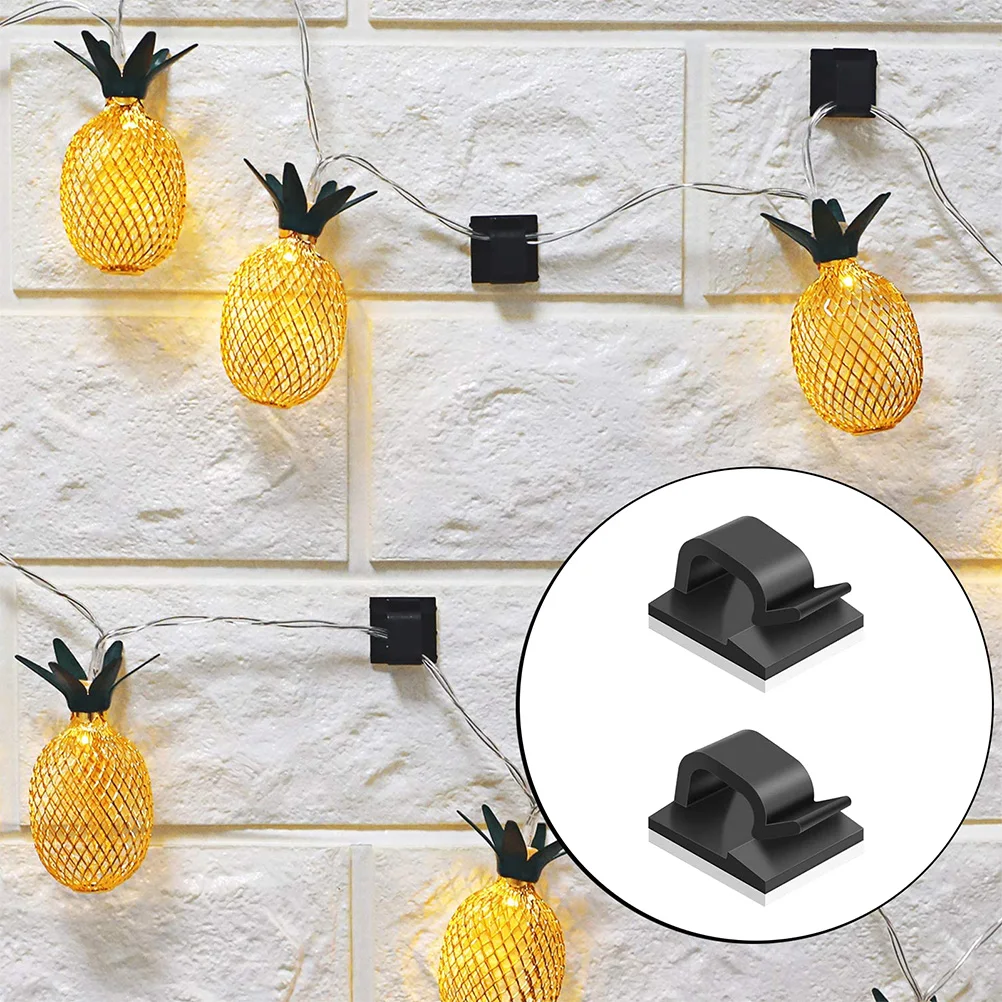

Cable Clips Adhesive Clamp Line Card Office Desks Metal Cord Organizer Wire Organizers for Cords