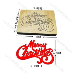 New Merry Christmas Wooden Dies Cutting Dies Scrapbooking /Multiple Sizes /V-8859
