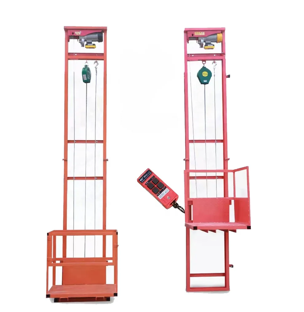 3m 6m electric elevator lift platform for person freight small material cargo lift warehouse household OEM custom