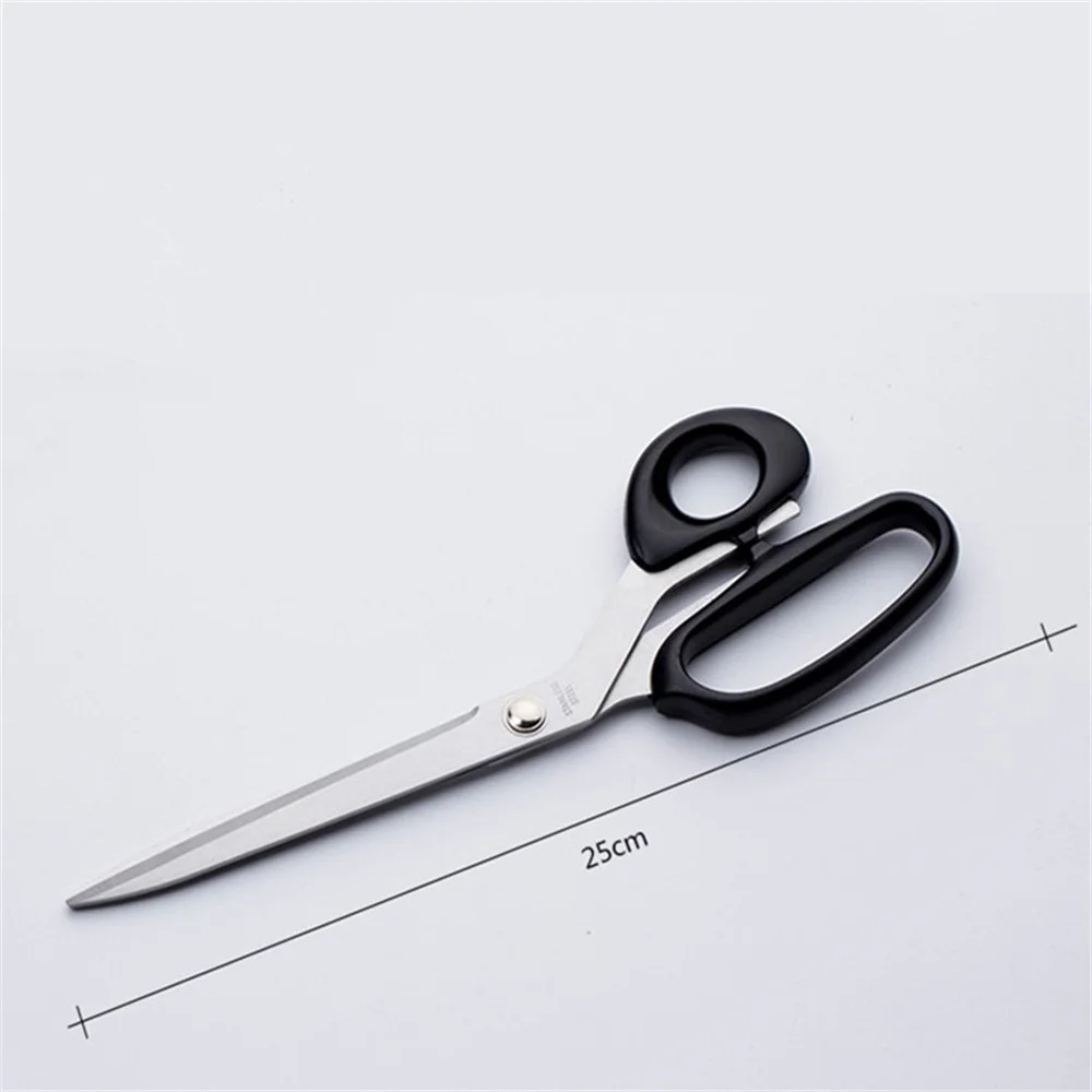 25cm Stainless Steel Big Scissors Home Kitchen Knife Tailor Shears Business Ceremony Cut Ribbon Tool School Office Supply Cutter