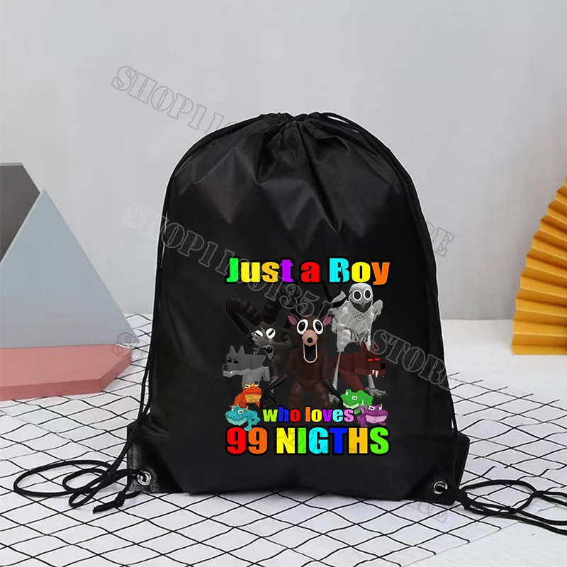99 ليلة في الغابات الرباط حقيبة أنيمي حقيبة ظهر تحمل على الكتف سعة كبيرة كول الرجال بنين رياضة رياضة خفيفة الوزن تخزين حزمة هدية #6