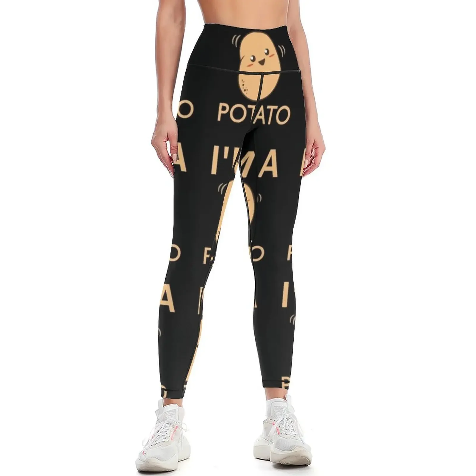 

I'm a potato - funny potato gift for kids,baby and family Leggings legings for fitness gym wear Womens Leggings