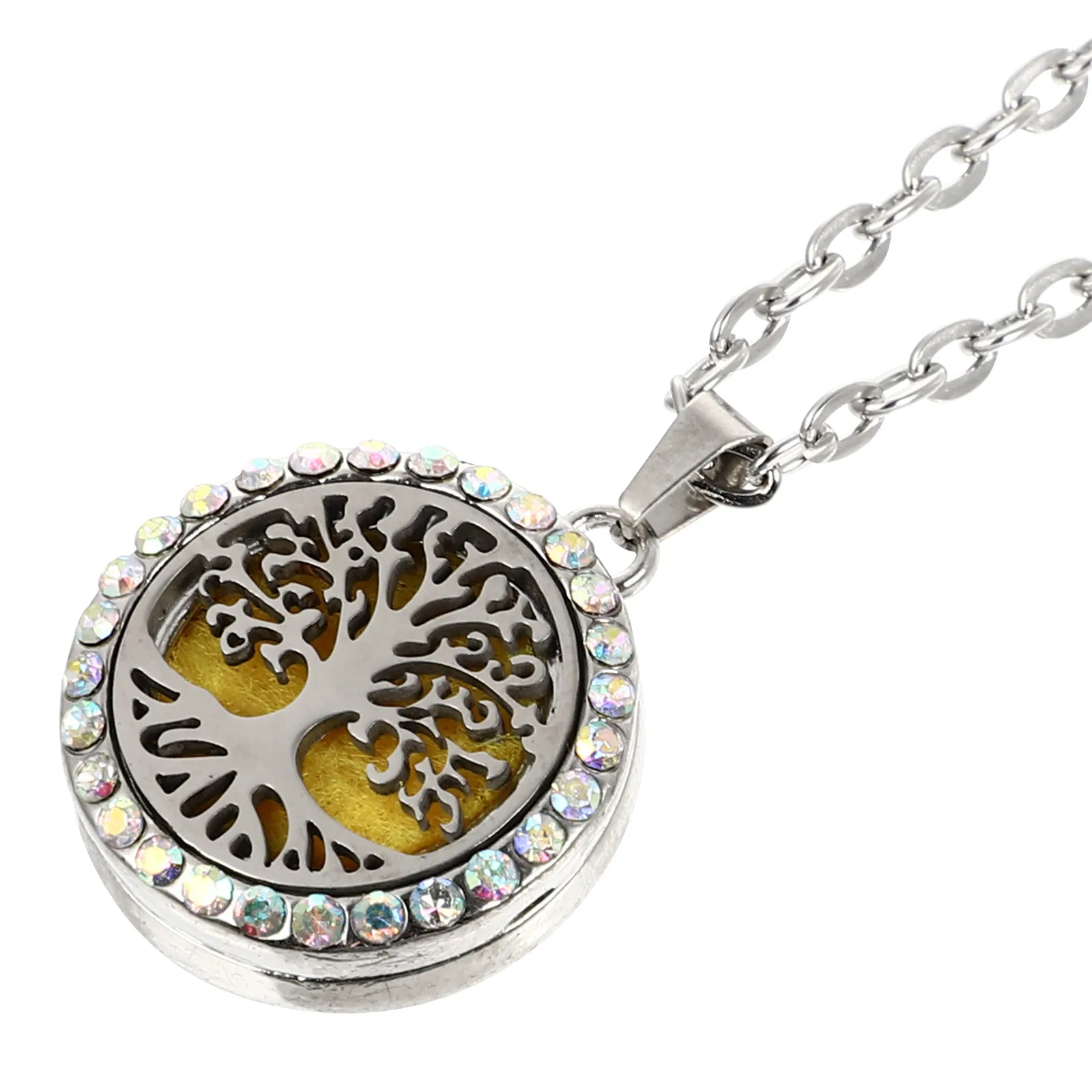 

Choker Aromatherapy Essential Oil Necklace Fashionable Pendant Locket Chain Variety Diffuser Miss