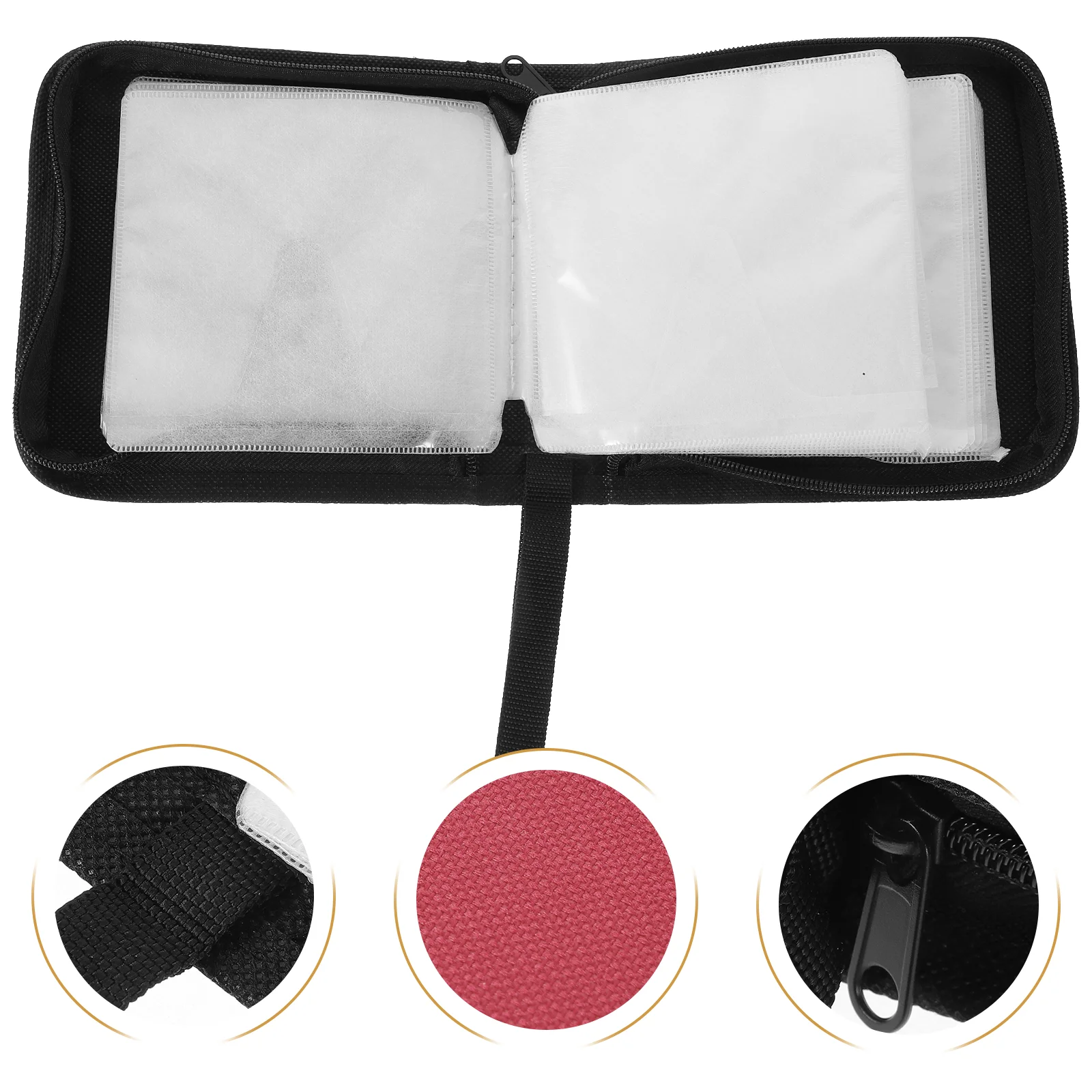 

Cube Storage Unit Disc CD Pouch Stackable Boxes Aluminum Alloy Holder Case Travel