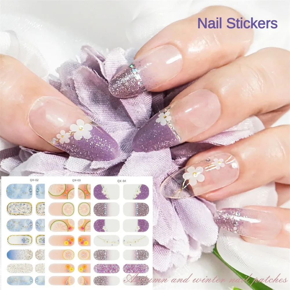 Bake-free Nail Stickers Flowers Light And Breathable Nail Stickers Health & Beauty Nail Polish Film Nail Stickers 2 2024 Gel